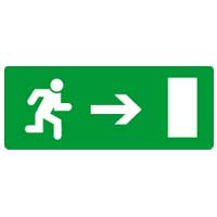 Табличка (Наклейка выхода со стрелкой вправо) 227х90  60991 (Legrand) Табличка (Наклейка выхода со стрелкой вправо) 227х90  60991 (Legrand)