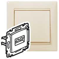 Розетка RJ45+RJ45 компьютерная Valena скрытой установки IP20 UTP cat. 5е бежевый 774131 Legrand Розетка RJ45+RJ45 компьютерная Valena скрытой установки IP20 UTP cat. 5е бежевый 774131 Legrand