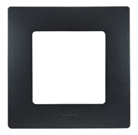 Рамка для розеток и выключателей 1 пост Etika антрацит 672581 Legrand Рамка для розеток и выключателей 1 пост Etika антрацит 672581 Legrand