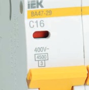 Выключатель автоматический KARAT 63А 4П четырехполюсный характеристика C 4,5кА ВА47-29 MVA20-4-063-C IEK Выключатель автоматический KARAT 63А 4П четырехполюсный характеристика C 4,5кА ВА47-29 MVA20-4-063-C IEK