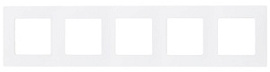 Рамка для розеток и выключателей 5 постов Etika белый 672505 Legrand Рамка для розеток и выключателей 5 постов Etika белый 672505 Legrand