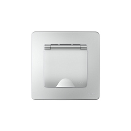 Розетка BLANCA скрытой установки IP44 с заземлением со шторк., с крышкой, 16А, 250В, АЛЮМИНИЙ BLNRS441113 Systeme Electric Розетка BLANCA скрытой установки IP44 с заземлением со шторк., с крышкой, 16А, 250В, АЛЮМИНИЙ BLNRS441113 Systeme Electric