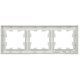 BRITE Рамка 3-м BRITE РУ-3-БрБ бел. IEK BR-M32-K01 BRITE Рамка 3-м BRITE РУ-3-БрБ бел. IEK BR-M32-K01