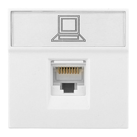 Розетка RJ45 кат. 5e, 2 модуля EKF Розетка RJ45 кат. 5e, 2 модуля EKF
