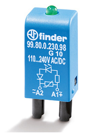 Модуль защиты RC-цепь 6...24В AC/DC 9980002409   / 99.80.0.024.09 Finder Модуль защиты RC-цепь 6...24В AC/DC 9980002409   / 99.80.0.024.09 Finder