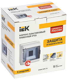 Бокс пластиковый КМПн- 5 IP55 навесной KREPTA 5, 180х162х108 MKP72-N3-05-55, IEK Бокс пластиковый КМПн- 5 IP55 навесной KREPTA 5, 180х162х108 MKP72-N3-05-55, IEK