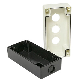 Корпус  КП103 пластиковый 3 кнопки белый (cpb-103-w) EKF Корпус  КП103 пластиковый 3 кнопки белый (cpb-103-w) EKF