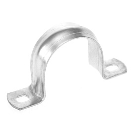 Скоба металлическая оцинкованная  D-19 -20 мм двухлапковая (PR08.2547 Промрукав) Скоба металлическая оцинкованная  D-19 -20 мм двухлапковая (PR08.2547 Промрукав)