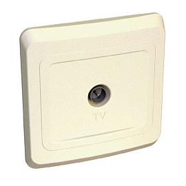 Розетка телевизионная TV 0.7dB ЭТЮД скрытой установки кремовый TVC-002K Schneider Electric Розетка телевизионная TV 0.7dB ЭТЮД скрытой установки кремовый TVC-002K Schneider Electric