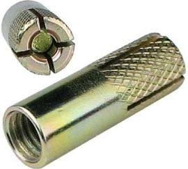 Анкер латунный забивной "цанга"  М6  A-BA 6 КМП Анкер латунный забивной "цанга"  М6  A-BA 6 КМП