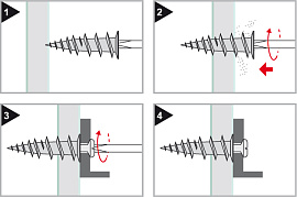 Анкер для гипрока "DRIVA" TAN нейлоновый с шурупом FRIULSIDER FR_65505015035IM Анкер для гипрока "DRIVA" TAN нейлоновый с шурупом FRIULSIDER FR_65505015035IM