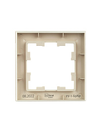 Рамка 1-местная РУ-1-БрКр бежевый BR-M12-K10 BRITE  IEK Рамка 1-местная РУ-1-БрКр бежевый BR-M12-K10 BRITE  IEK