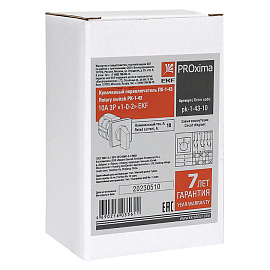 Кулачковый переключатель ПК-1-43 10А 3P "1-0-2" EKF PROxima Кулачковый переключатель ПК-1-43 10А 3P "1-0-2" EKF PROxima