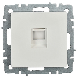 Розетка компьютерная RJ45 кат.6 РК11-БрБ белый BR-K10-2-K01 BRITE  IEK Розетка компьютерная RJ45 кат.6 РК11-БрБ белый BR-K10-2-K01 BRITE  IEK