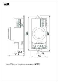 Датчик движения для включения света микроволновый ДД-МВ 201 белый, 1200Вт,угол обз 360градусов, дальность 8м IP20 IEK LDD11-201MB-1200-001 Датчик движения для включения света микроволновый ДД-МВ 201 белый, 1200Вт,угол обз 360градусов, дальность 8м IP20 IEK LDD11-201MB-1200-001