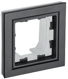 Рамка 1-местная IP44 РУ-1-БрЧ-44 черный BR-M12-44-K02 BRITE  IEK Рамка 1-местная IP44 РУ-1-БрЧ-44 черный BR-M12-44-K02 BRITE  IEK