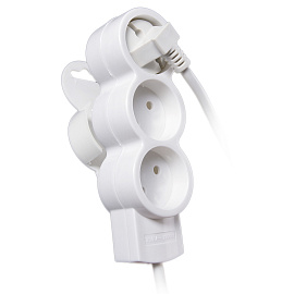 Удлинитель 3 гнезда 1,5 метр б/з 10А ПВС 2x0,75 (32001 4) Duwi Quick Fix Удлинитель 3 гнезда 1,5 метр б/з 10А ПВС 2x0,75 (32001 4) Duwi Quick Fix