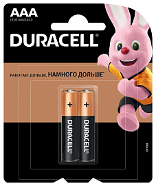 Батарейка (элемент питания) LR03 BL2 BASIC ААА  Б0026812 Duracell 5000394116054 Батарейка (элемент питания) LR03 BL2 BASIC ААА  Б0026812 Duracell 5000394116054