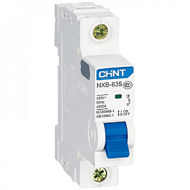 Выключатель автоматический 32А 1П однополюсный 4,5кА характеристика C (R) NXB-63S 296713 CHINT Выключатель автоматический 32А 1П однополюсный 4,5кА характеристика C (R) NXB-63S 296713 CHINT