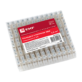 колодка клеммная 4 mm 3А (plc-KK-4-3)  EKF колодка клеммная 4 mm 3А (plc-KK-4-3)  EKF