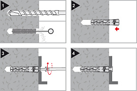 Дюбель распорный нейлон TU 10х50  830983 FRIULSIDER Дюбель распорный нейлон TU 10х50  830983 FRIULSIDER