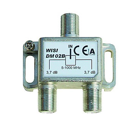 TV-Делитель на 2 выхода 5-1000MHz, WISI DM02B TV-Делитель на 2 выхода 5-1000MHz, WISI DM02B