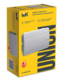 Бокс пластиковый ЩРВ-П-12 IP41 встраив. UNION Compact бел. дв. 195х290х103 UIC-KP13-V-12-41-K01 /уп.8шт/ IEK Бокс пластиковый ЩРВ-П-12 IP41 встраив. UNION Compact бел. дв. 195х290х103 UIC-KP13-V-12-41-K01 /уп.8шт/ IEK