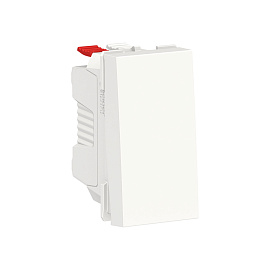 Выключатель одноклавишный Unica Modular 1 модуль 10А схема 1 механизм белый NU310118 Schneider Electric Выключатель одноклавишный Unica Modular 1 модуль 10А схема 1 механизм белый NU310118 Schneider Electric