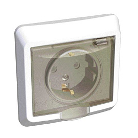 Розетка ЭТЮД скрытой установки с заземлением со шторками с крышкой IP44 белый PC16-044B Systeme Electric Розетка ЭТЮД скрытой установки с заземлением со шторками с крышкой IP44 белый PC16-044B Systeme Electric