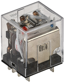 Реле промежуточное РЭК77/3(LY3) с индикацией 10А 24В DC RRP10-3-10-024D-LED IEK Реле промежуточное РЭК77/3(LY3) с индикацией 10А 24В DC RRP10-3-10-024D-LED IEK