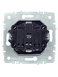 Розетка 1-местная с заземлением с защитными шторками 16А РС14-1-0-БрЧ черный BR-R14-16-K02 BRITE  IEK Розетка 1-местная с заземлением с защитными шторками 16А РС14-1-0-БрЧ черный BR-R14-16-K02 BRITE  IEK
