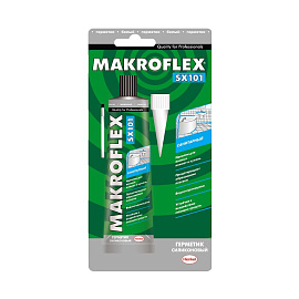 МАКРОФЛЕКС/Makroflex SX101 герметик силиконовый санитарный бесцветный (85мл) 1893985/2670751 МАКРОФЛЕКС/Makroflex SX101 герметик силиконовый санитарный бесцветный (85мл) 1893985/2670751