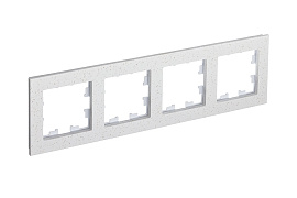 Рамка для розеток и выключателей 4 поста Atlasdesign Nature мрамор крем роял ATN343104 Schneider Electric Рамка для розеток и выключателей 4 поста Atlasdesign Nature мрамор крем роял ATN343104 Schneider Electric