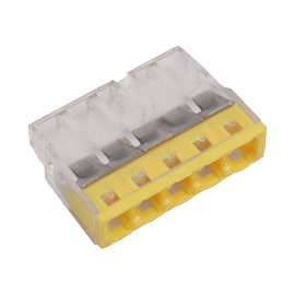 Клемма СМК 5 проводников 0,5-2,5 мм.кв 773-515 с пастой NVO303020100010 Turmalion Клемма СМК 5 проводников 0,5-2,5 мм.кв 773-515 с пастой NVO303020100010 Turmalion