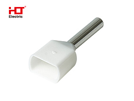 Наконечник НШВИ(2)  0.5-8 штыревой втулочный изолированный двойной белый (уп./100 шт) 084-04-55/084-04-055 HLT Наконечник НШВИ(2)  0.5-8 штыревой втулочный изолированный двойной белый (уп./100 шт) 084-04-55/084-04-055 HLT