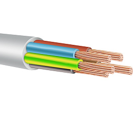 Провод ПВС 5х1 белый НКЗ Провод ПВС 5х1 белый НКЗ