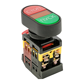 Кнопка управления APBB-22N "Пуск-Стоп" овальная 220В NO+NC pbn-apbb-o EKF Кнопка управления APBB-22N "Пуск-Стоп" овальная 220В NO+NC pbn-apbb-o EKF