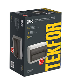 Бокс пластиковый КМПн-12 IP65 навесной TEKFOR черн. прозр. дверь 230х300х137 TF5-KP72-N-12-65-K03-K02 /уп/4шт/ IEK Бокс пластиковый КМПн-12 IP65 навесной TEKFOR черн. прозр. дверь 230х300х137 TF5-KP72-N-12-65-K03-K02 /уп/4шт/ IEK