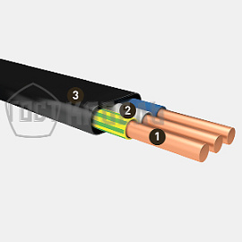 Кабель ВВГнг(A)-LS -П 3х 4 ок (N,PE)-0,66 ГОСТКАБЕЛЬ 114075676 Кабель ВВГнг(A)-LS -П 3х 4 ок (N,PE)-0,66 ГОСТКАБЕЛЬ 114075676