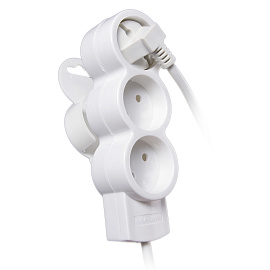 Удлинитель 3 гнезда/розетки 5 метров б/з 10А ПВС 2x0,75 (32003 8) Duwi Quick Fix Удлинитель 3 гнезда/розетки 5 метров б/з 10А ПВС 2x0,75 (32003 8) Duwi Quick Fix