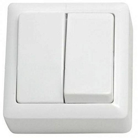 Выключатель двухклавишный открытой установки ВА56-232/VA56-232-B Wessen ХИТ Schneider Electric Выключатель двухклавишный открытой установки ВА56-232/VA56-232-B Wessen ХИТ Schneider Electric