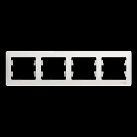 Рамка для розеток и выключателей 4 поста GLOSSA горизонтальная белый GSL000104 Systeme Electric Рамка для розеток и выключателей 4 поста GLOSSA горизонтальная белый GSL000104 Systeme Electric