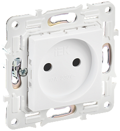Розетка без заземления без защитных шторок 10А SK-R02W арктический белый SKANDY SK-R10-10-K01 IEK Розетка без заземления без защитных шторок 10А SK-R02W арктический белый SKANDY SK-R10-10-K01 IEK