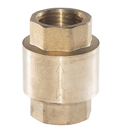 Клапан обратный латунный 1/2" с золотником 02339 Клапан обратный латунный 1/2" с золотником 02339
