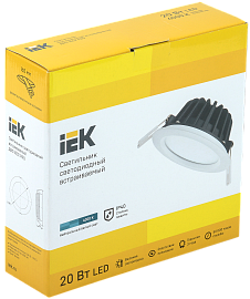 Светильник LED ДВО 1802 PRO белый круг 20Вт 4000K IP40 IEK Светильник LED ДВО 1802 PRO белый круг 20Вт 4000K IP40 IEK