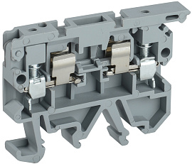 Клемма винтовая КВИ-4-П с держателем предохранителя 5х20 серая  YZN30-004F-K02 IEK Клемма винтовая КВИ-4-П с держателем предохранителя 5х20 серая  YZN30-004F-K02 IEK