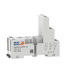 Розетка для реле OptiRel G RR94-93-230-10-V 281165 КЭАЗ Розетка для реле OptiRel G RR94-93-230-10-V 281165 КЭАЗ