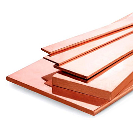 Шина медная твердая М1т/ШМТ 4*40 L=1м ( I - 625А) Шина медная твердая М1т/ШМТ 4*40 L=1м ( I - 625А)