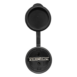 Розетка кабельная переносная одноместная с защитной крышкой каучуковая 230В 2P+PE 16A IP44 RPS-012-16-230-44-r EKF PRO Розетка кабельная переносная одноместная с защитной крышкой каучуковая 230В 2P+PE 16A IP44 RPS-012-16-230-44-r EKF PRO