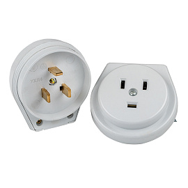 Разъем РШ-ВШ 32А 250В 2P+PE (СУ) пластиковый белый AS-250-H-02 EKF Proxima Разъем РШ-ВШ 32А 250В 2P+PE (СУ) пластиковый белый AS-250-H-02 EKF Proxima